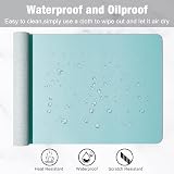Hsurbtra Desk Pad 75 x 37 cm PU Leather Desk Mat Non-Slip Waterproof Blue view 5