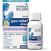 Mommy's Bliss Gas Relief Drops Bottle, Simethicone Drops for Infants, Relieves Stomach Discomfort, Safe & Gentle, Ginger Flav