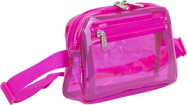 neon pink belt bag