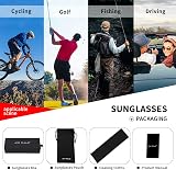 Jim Halo Polarised Sports Sunglasses Black Mirror Orange 61mm Lens 146mm Frame view 8