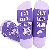 InnoBeta Sonographer Gifts for Women, Sonography Ultrasound Tech Radiology Gifts, One Size Crew Socks