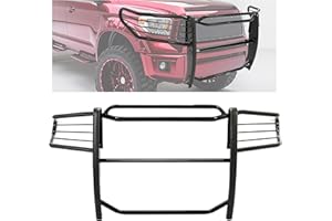 Kojem Front Bumper Brush Guard Compatible with 2007-2013 Toyota Tundra & 2008-2014 Toyota Sequoia Black Grille Grill Guard Bumper Protector Steel