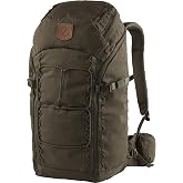 Fjallraven Singi 28 Hiking Backpack - 28L | G-1000 HeavyDuty, Recycled Polyamide Base, Wooden Frame, Hip Belt Pockets, Rain Cover Included, 28L, Singi 28, Dark Olive