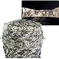 THUNDERBAY Gobbler Lodge 5-Sided Hunting Blind, 4-5 Person 288 Degree See Through Ground Blind for Deer & Turkey Hunting