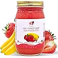Healthy Herbs Sea Moss Gel (Sweet Strawberry Banana) Wildcrafted from Jamaican St Lucia Gold Seamoss | Wild-Harvested Superfood Rich In Essential Vitamins & Minerals | Vegan, Non-GMO, US-Made (16 oz.)