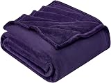 EHEYCIGA Fleece Blanket Throw 150x200cm Purple Microfiber Soft Plush