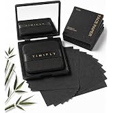 500PCS Oil blotting sheets for face,Papers with Mirror &amp; Puff,Charcoal | Includes Multiple Refills, Absorbs Excess Face Oil Instantly,Face Oil Absorbing Sheet, Natural Oil Control Film