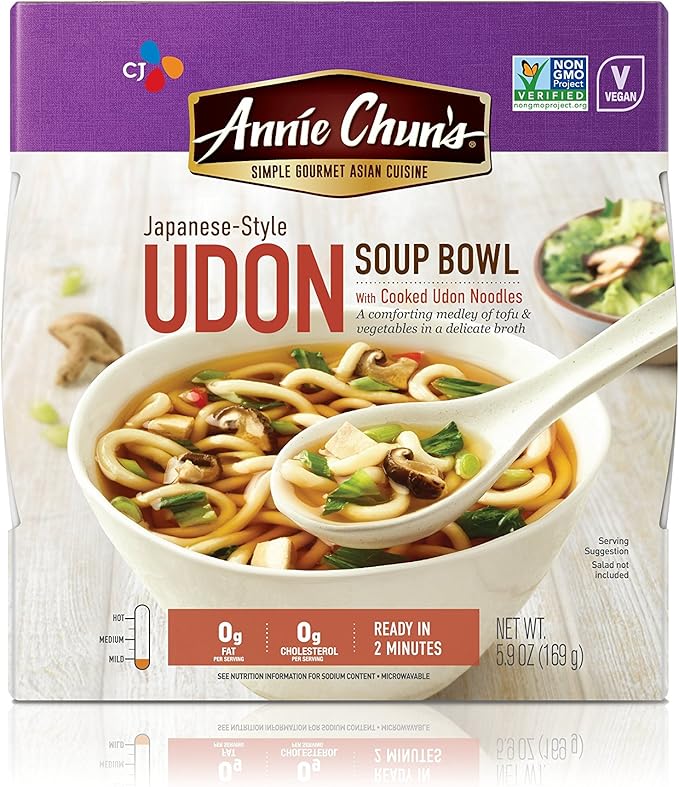 Annie Chun's Udon Soup Noodle Bowl, 174 ml Bowls (Pack of 6) Amazon.co