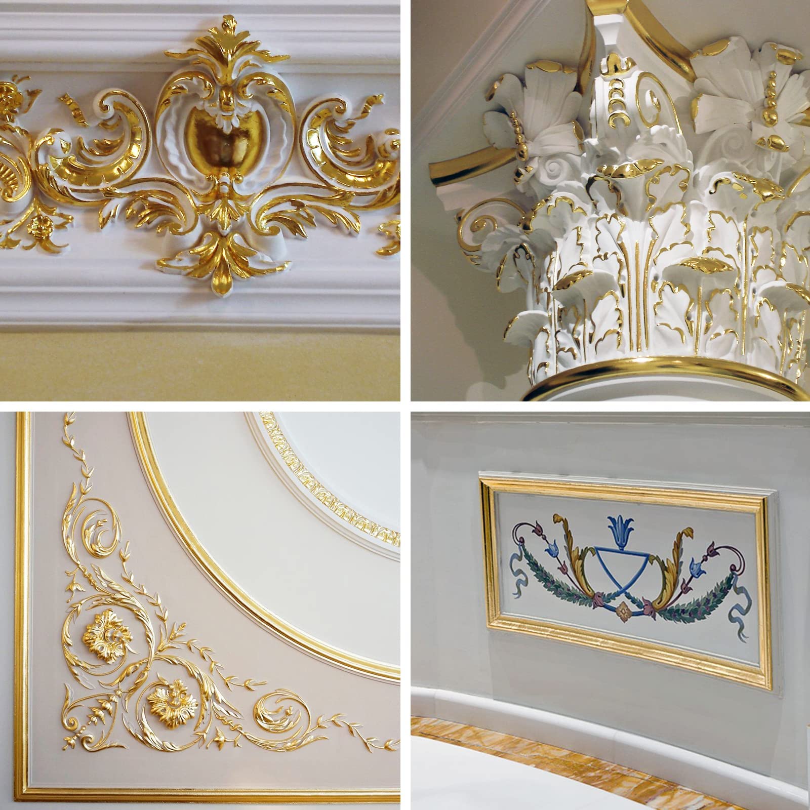 600 Pieces Gold Leaf Sheets, Imitation Gold Leaf Paper, Multi-Color Silver Leaf Paper for DIY Arts Decoration, 6 Colors 5.5 by 5.5 Inches