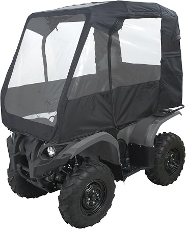 Classic Accessories 76307 Quadgear Schwarz Deluxe Atv Kabine Passt Gelandefahrzeugen Mit Gepacktrager Amazon De Auto