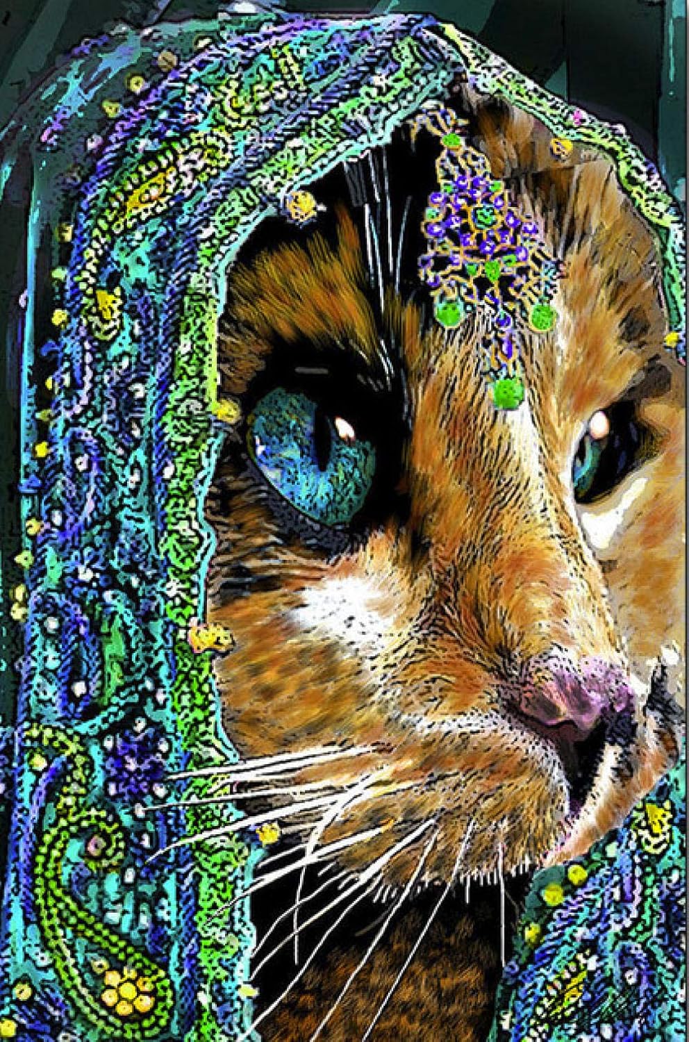 MASQKDY Malen Nach Zahlen Kit Kreative Katze Erwachsene Kinder Anfänger