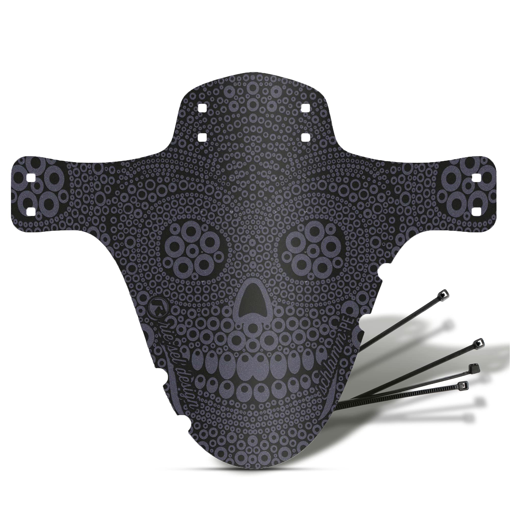 Riesel Design ® Mudguard: Schlamm model - PE- delivered with Rilsan clamps/for all sizes of bike, tires up to 2.6'' - Made in Germany – Los Muertos