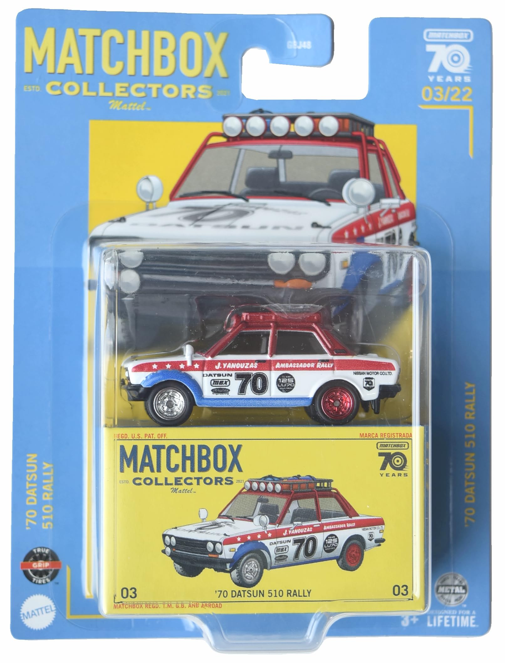 Matchbox '70 Datsun 510 Rally, Collectors Edition