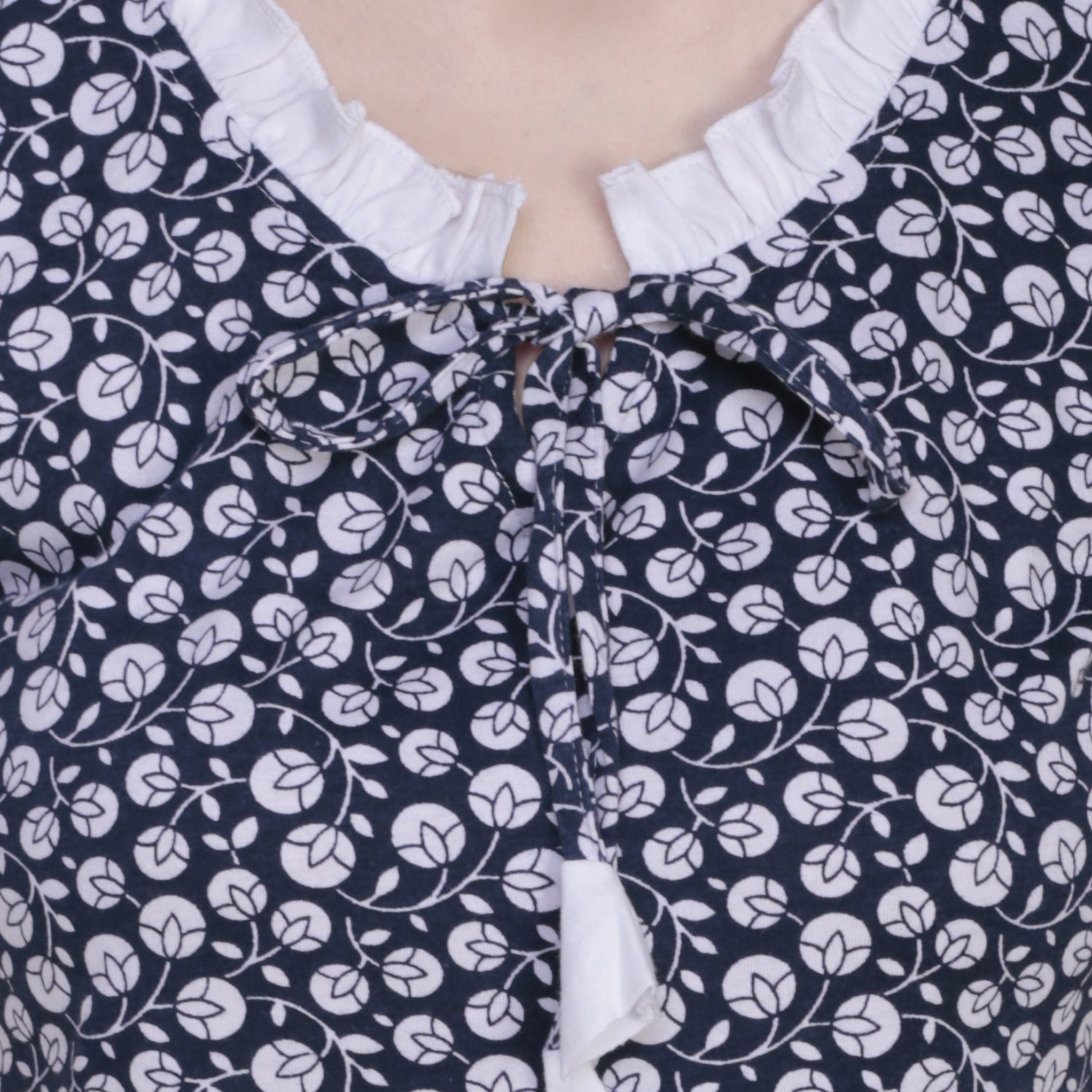 claura floral print cotton capri-top