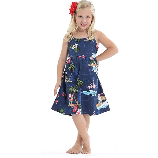 open lace back dress H412 Mele Kalikimaka – Girls’ Hawaiian Christmas Dance Dress with Red Floral Print XLC / 52 Red main image 0