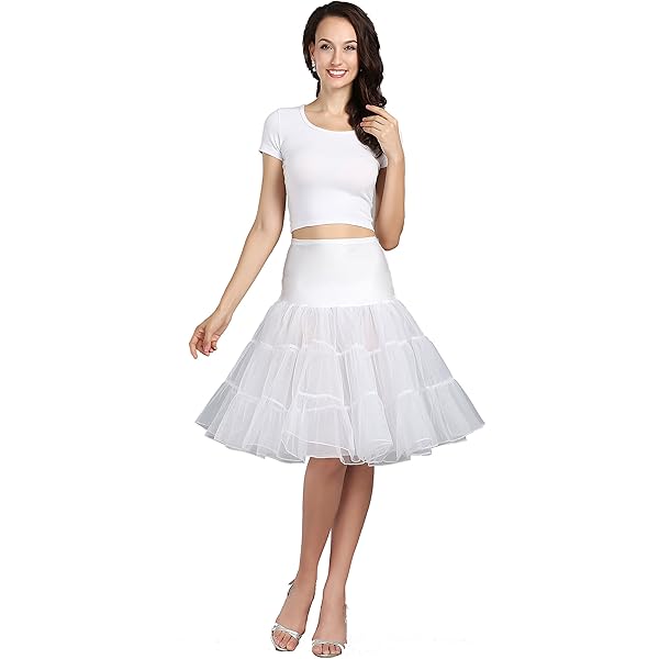 Petticoat Tutu Tule Rok Vintage Midi Geplooid Soft Mesh Rokken Womens Lolita Bruidsmeisje Huwelijk-Coffee,One Size