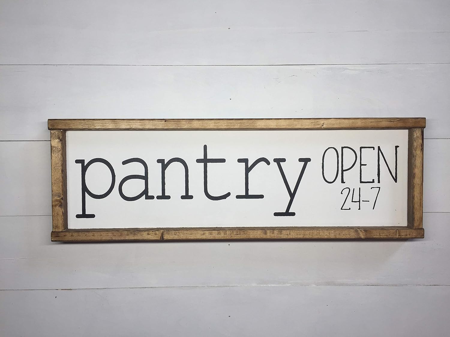Amazon Com Pantry Open 24 7 Pantry Sign Kitchen Sign Handmade