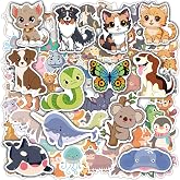 Stickers for Kids - 100 PCS Cute Animal Stickers | Water Bottle Scrapbook Stickers for Toddlers - Stocking Stuffers Party Supplies Favors Teacher Prizes Rewards Gifts for Teens Classroom