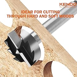 KENDO 8 Piece Forstner Bit Set, Made of Alloy