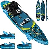iTAOSTAR Lead 12'×35"/11'×33" Inflatable Stand Up Paddle Board - Premium SUP Board Kit with 5 Fins - Ultra Stable Wide Paddleboard for Adults & Youth - All Skill Levels - for Lakes, Oceans & Fishing