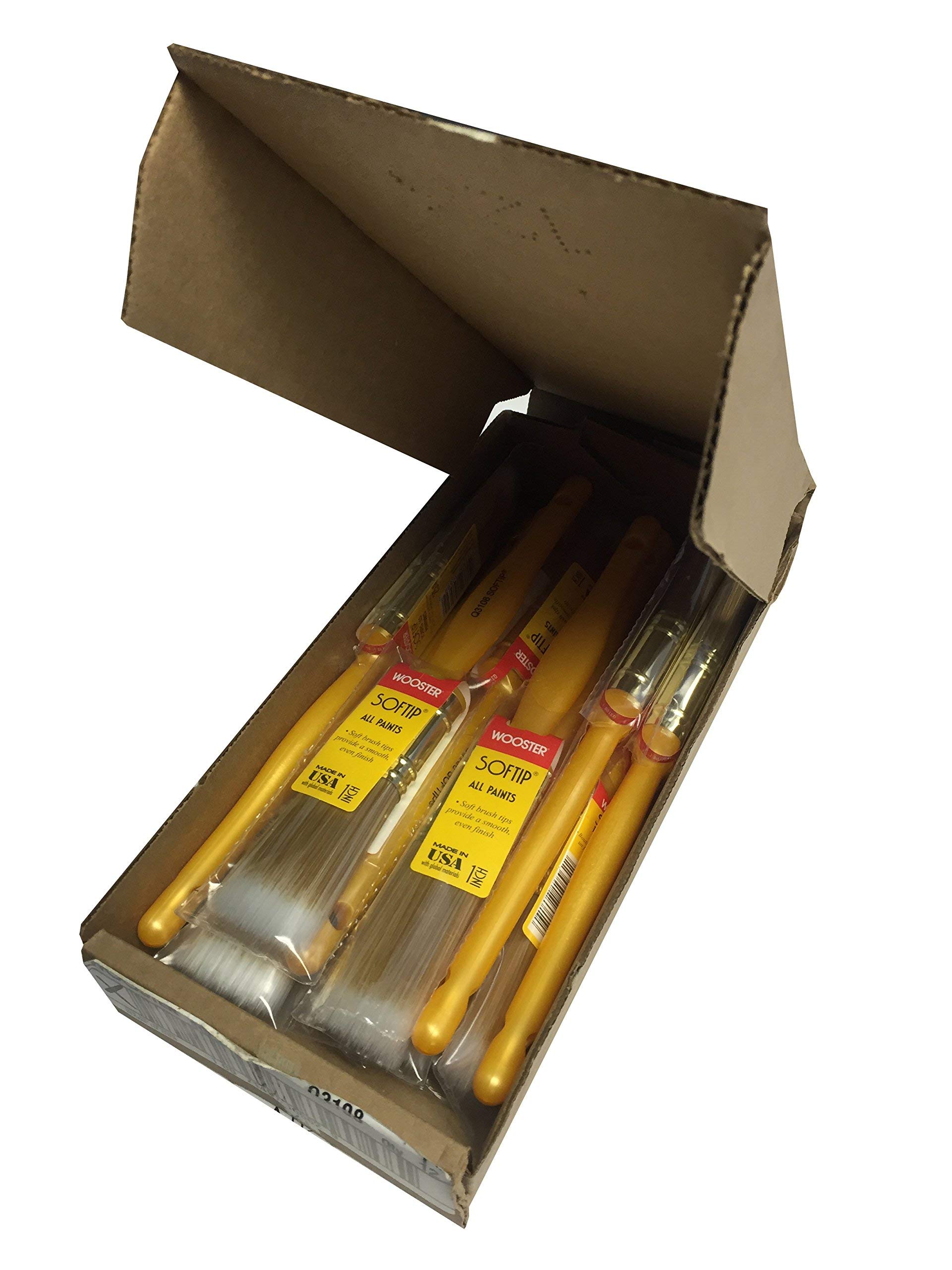Wooster Brush Q3108-1 Softip Paintbrush, Pack of 12