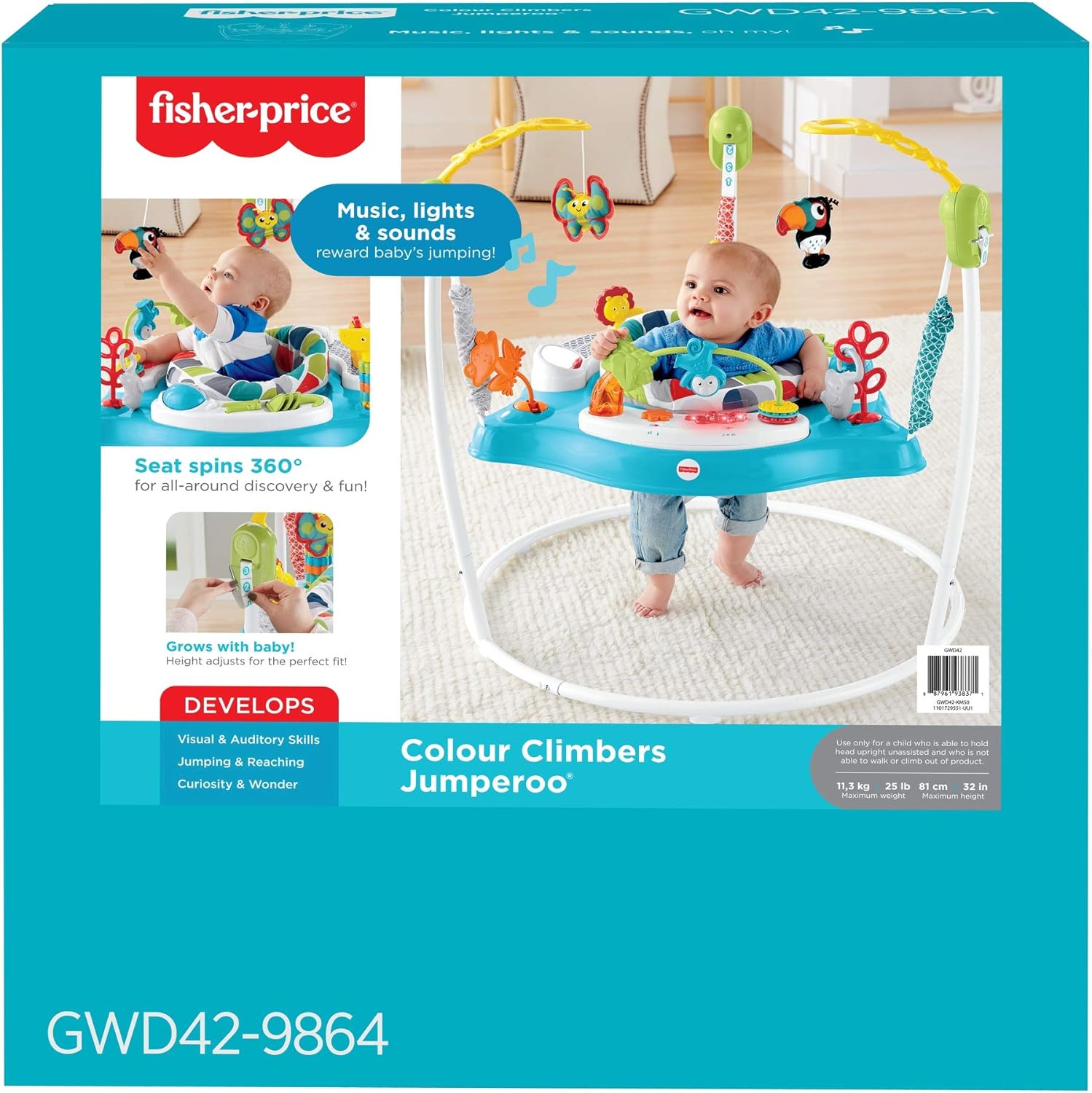 fisher price jumperoo color climbers