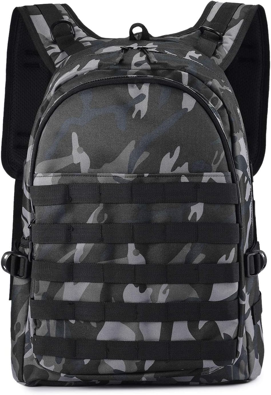 Tactical Laptop Backpack 40L Military Survival Game Rucksack Unisex School Bag, Camo Black1