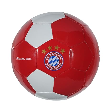 Balón Mia San Mia de FC Bayern Munich, color rojo/blanco, tamaño 5 ...