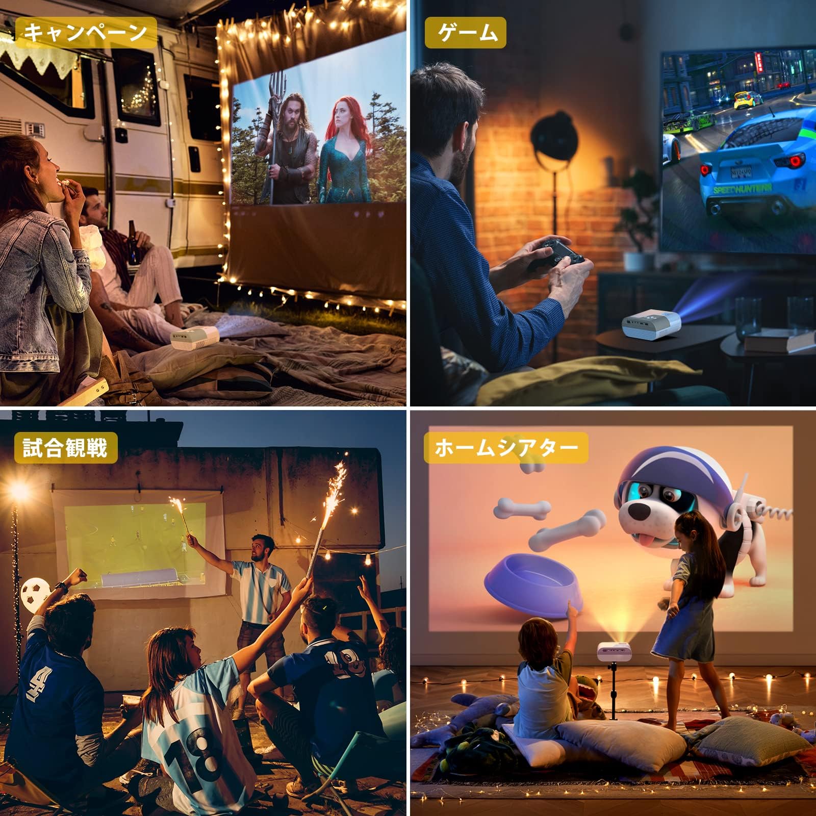 YOWHICK Projector, 13,000 LM High Brightness, 5 GWiFi & Bluetooth Instant Connection, Real 1080P, Short Range Projection, 1080P Resolution, Brightness Plus, 4K Compatible, Home Projector, Keystone