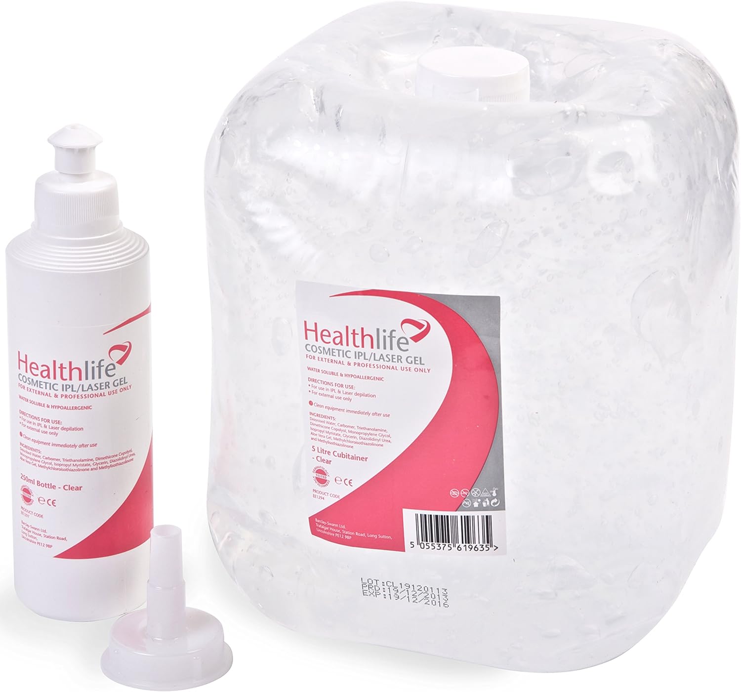 HEALTHLIFE Cosmetic IPL Laser Ultrasound Gel 5 Litre with Refill Bottle