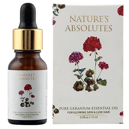 Nature's Absolutes Pure Geranium Essential Oil, 15ml