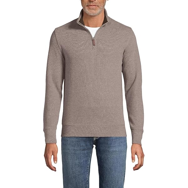 Lands' End Men's Fine Gauge Cotton Crew Neck Sweater Small Antique