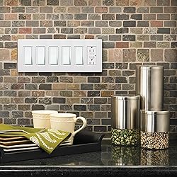Lutron Claro 6 Gang Decorator/Rocker