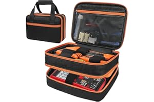 YUEHISY Carrying Case for ET310 AC Circuit Breaker Finder, RT250 GFCI Outlet Tester and Digital Multimeters, for Electrician 