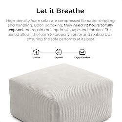 LIKIMIO 120" Modern L-Shaped Modular Sectional Sofa