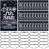 Sasylvia Cute Appreciation Gift for Employee Bulk Inspirational Bracelet Positive Bracelet Motivational Card for Graduation Coworker Office Volunteer Staff Nurse