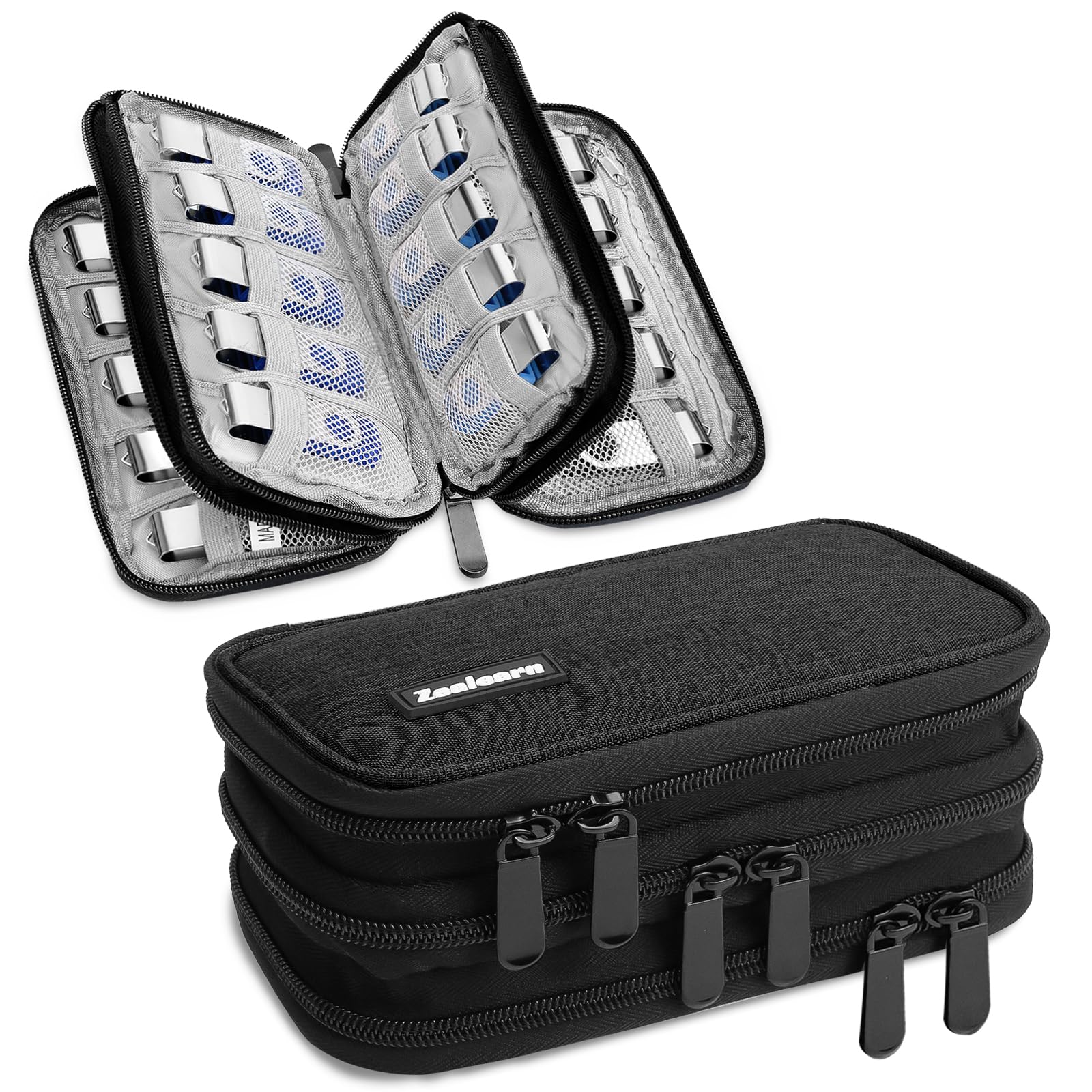 Photo 1 of USB Flash Drive Case with Labels, Gifts for Men, USBs Case Organizer Holds 30 Pcs, USBs Storage Cases, USB Sticks Holder, Thumb Drive Cases, Fits for Samsung/Sandisk/Jump Drive, etc, Black