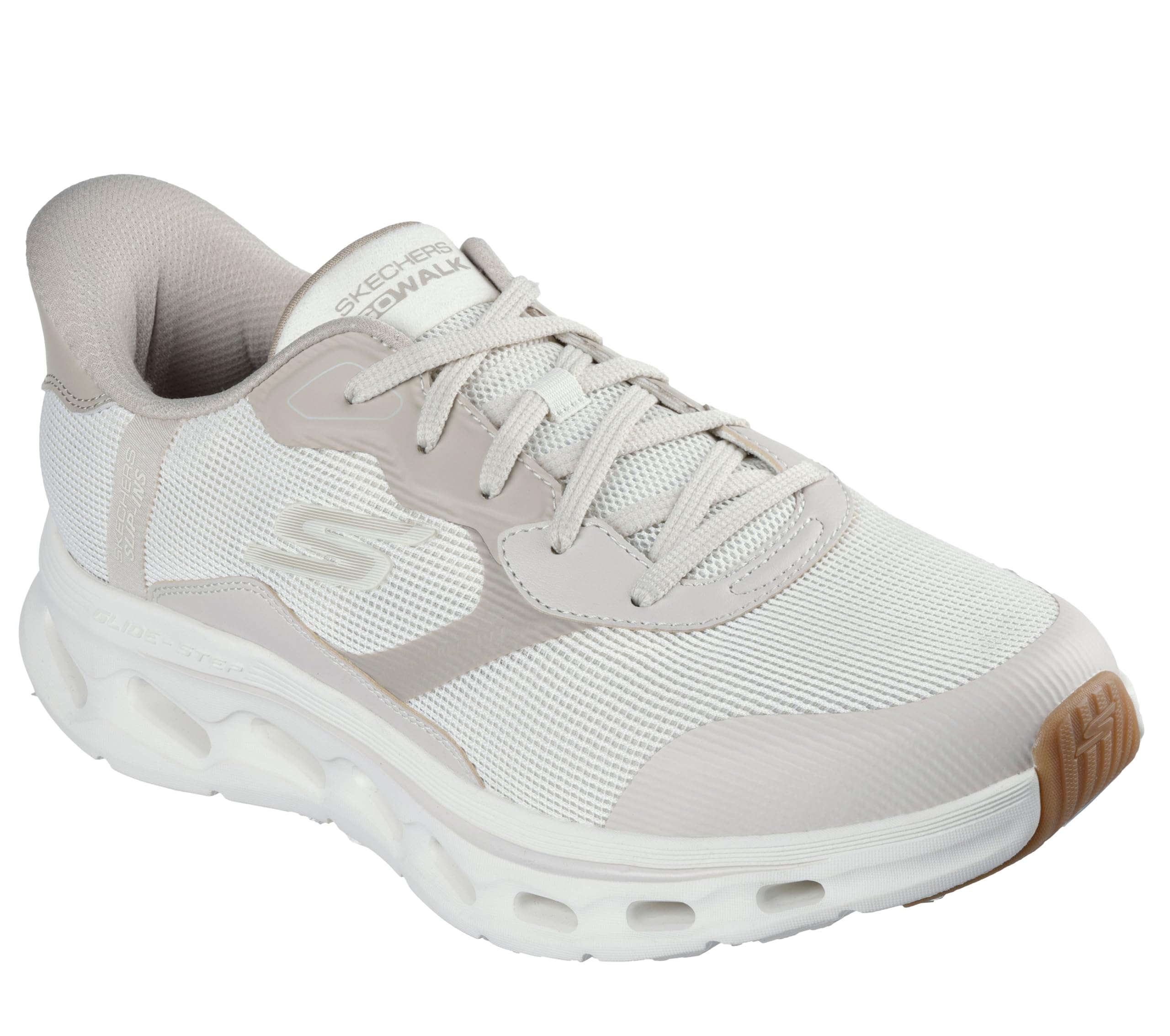 Skechers Men's Hands Free Slip-ins Go Walk Glide-Step 2.0 - Zac Sneaker, Off White, 8.5 Image
