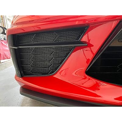 Buy Customcargrills Mesh Set For 2020 2021 Chevy Corvette C8 Radiator Grille Vent Online In Turkey B08hk1pbff
