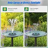 SZMP Solar Fountain Green Flower 3.5W 7 Nozzles Bird Bath Garden Pump view 4