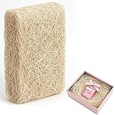 EcoBrisa 1 lb Natural Sisal Fiber for Crafts Box Filling, Decorative Basket Filler, Nest for Birds and Pets, Moss for Indoor Potted Plants and Crafts Cream Sisal Fiber