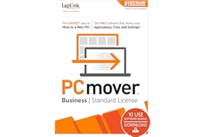LAPLINK SOFTWARE Laplink PCmover Business | Instant Download | PC to PC Migration Software | 10 Use | Automatic Deployment of New PCs