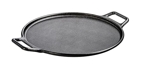 LODGE BOLD 14 INCH SEASONED CAST IRON PIZZA PAN, DESIGN-FORWARD COOKWARE