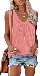 OFEEFAN Tank Top for Women Loose Fit Summer Clothes