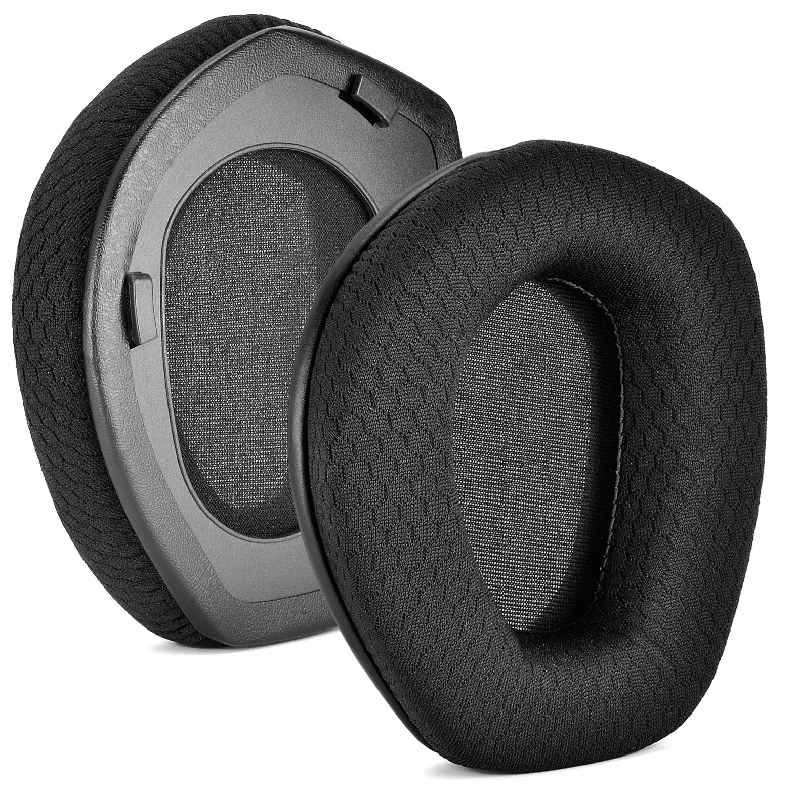 INF INF Replacement Earpads Compatible with Sennheiser HDR RS 165/175/185/195 On-Ear Headphone, 1 Pair Ear Pads with Soft Memory Foam with Premium mesh Fabric, Noise Isolating Earpads(Black)