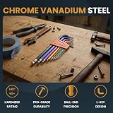 DIY Doctor 10-Piece Torx Key Set T9–T50 with Hole Tips, Color Coded view 7