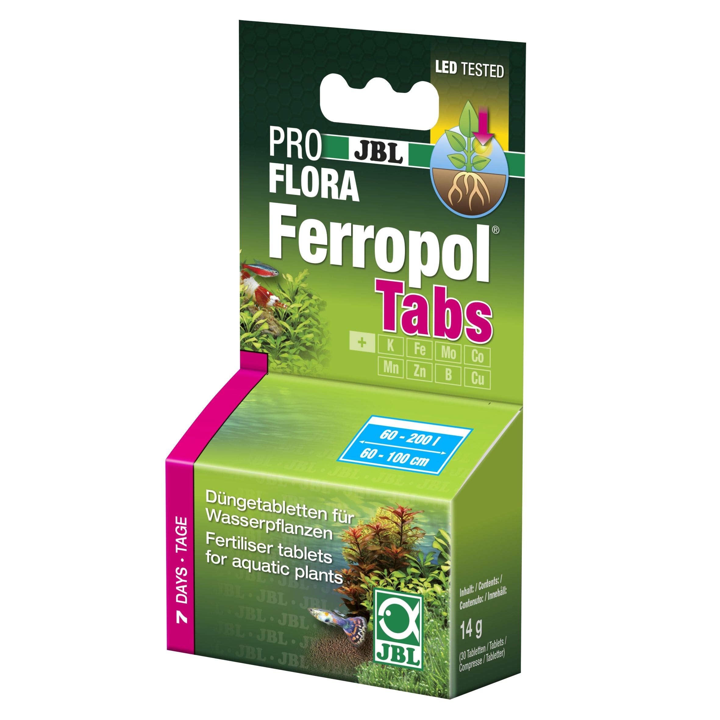 JBL FerroTabs, Plant fertiliser for freshwater aquariums, 30 Tab.