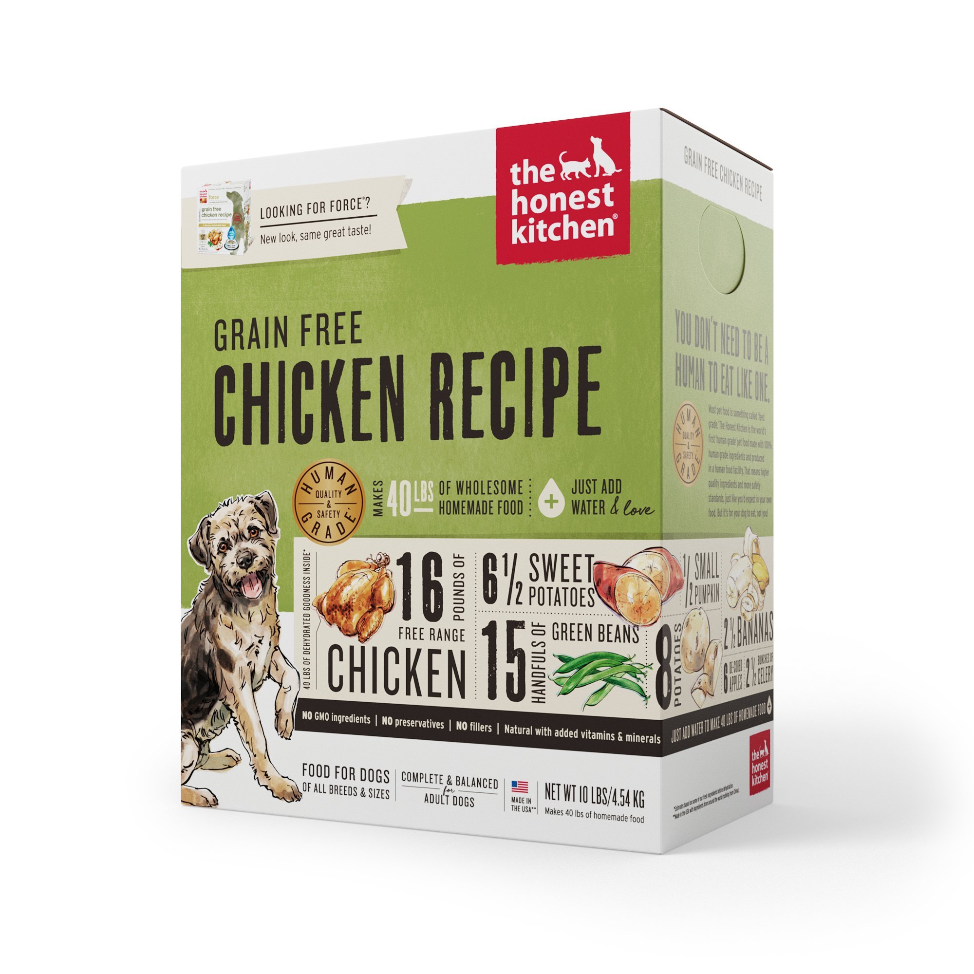Honest Kitchen The Human Grade Dehydrated Grain Free Chicken Dog Food