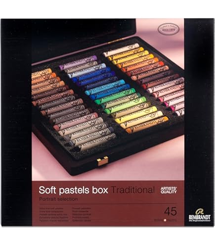 REMBRANDT 60 Soft Pastels + 45中古 Amazon.com: Rembrandt Soft Pastel Traditional Box Set, 45-Piece