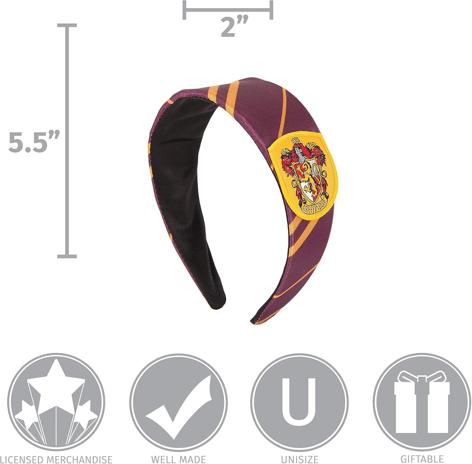 Harry Potter Gryffindor House Costume Headband for adults and kids: Clothing